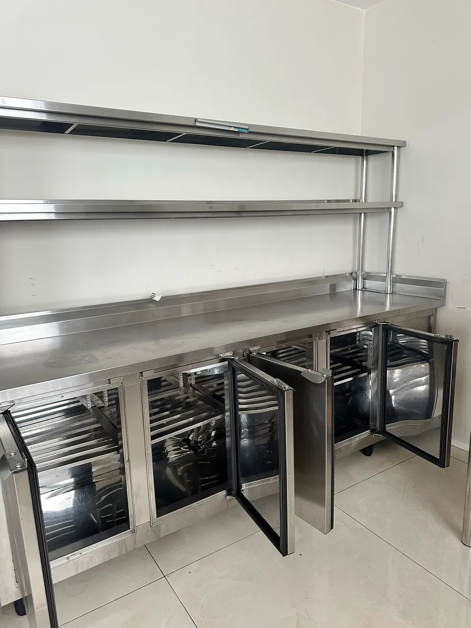 BALCÃO INOX REFRIGERADO