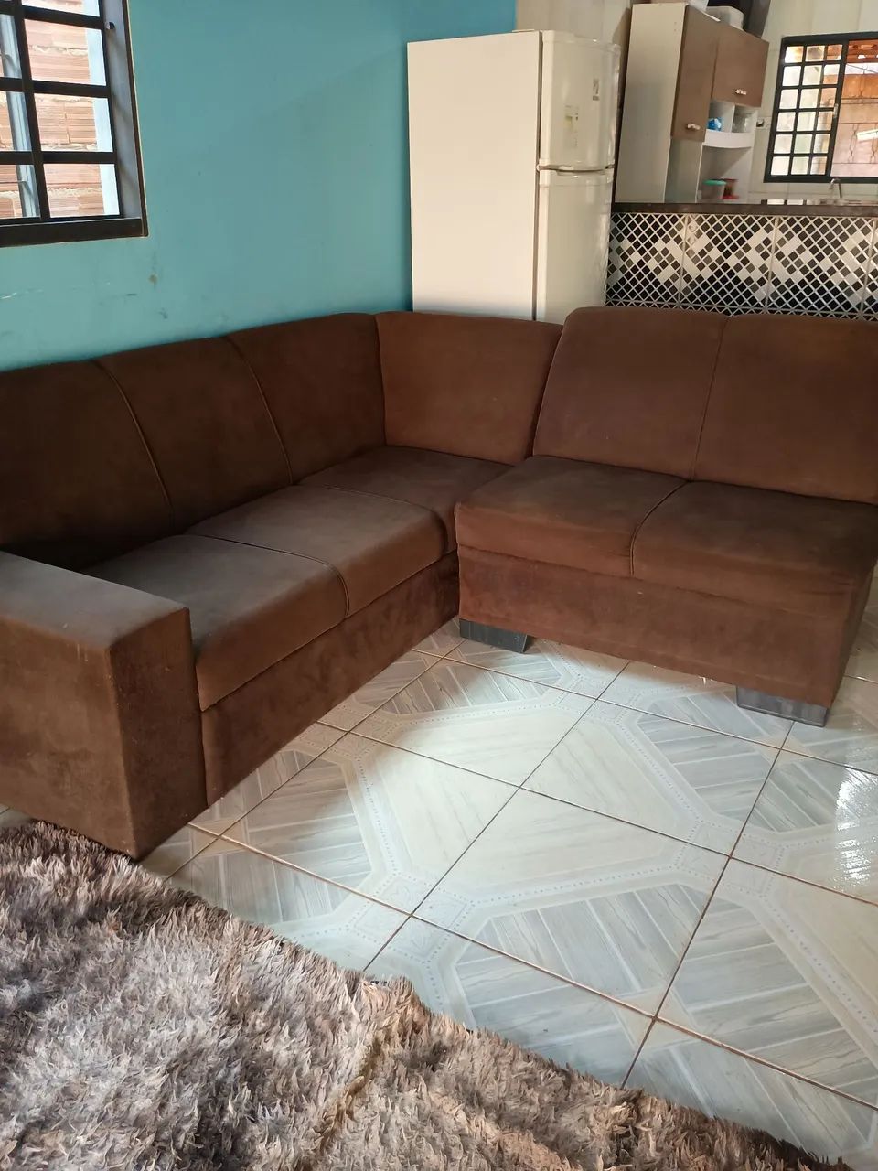 Vende-se sofá em L bem conservado  - Foto 4