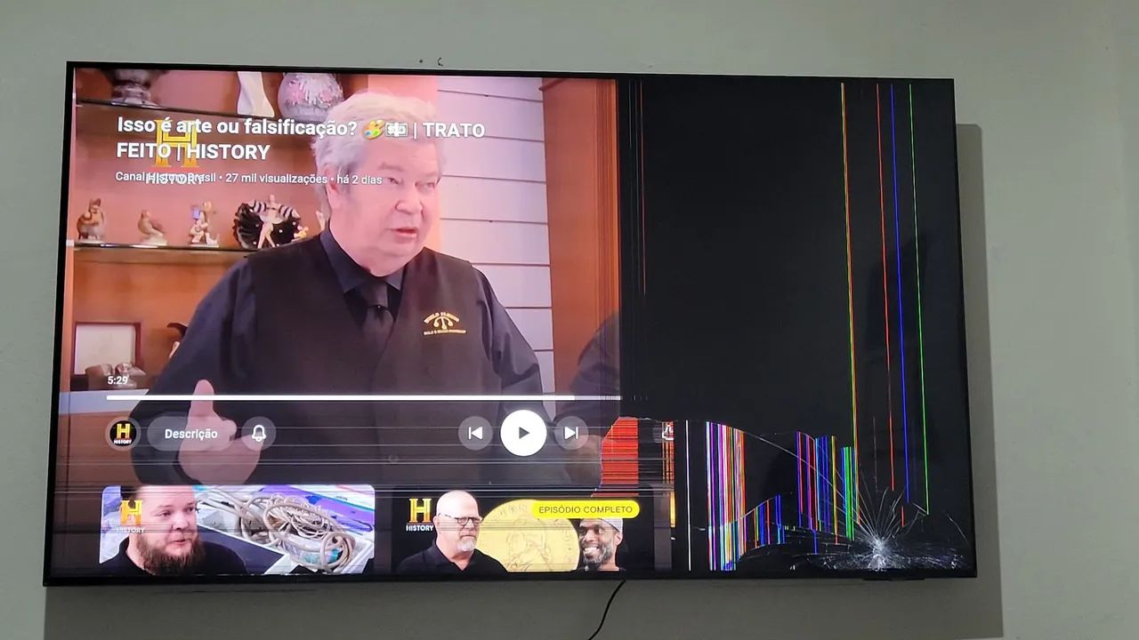 TV SANSUNG 4K 65' TELA QUEBRADA  - Foto 2