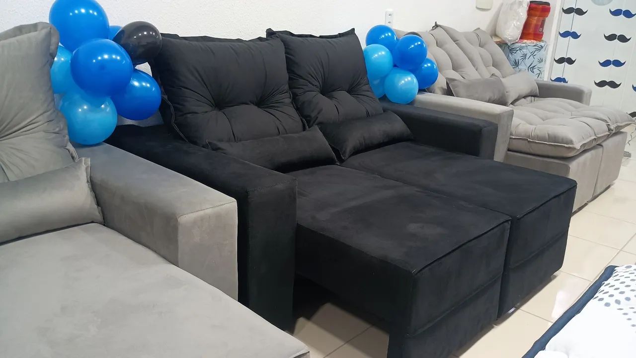 Sofá retrátil e reclinável promoção só hoje 30/07 - Foto 2