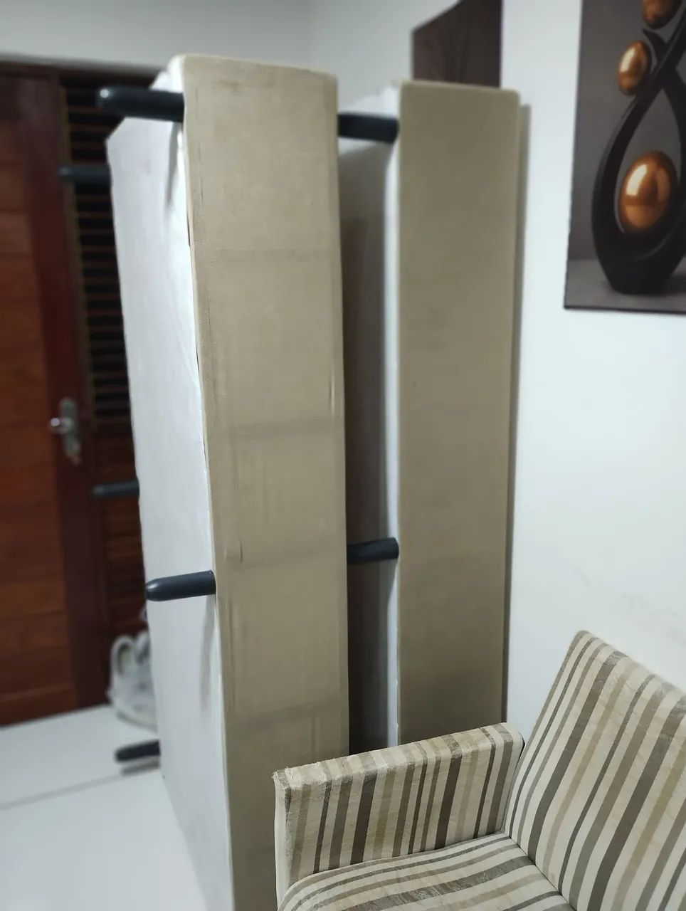 Duas Bases Box Solteiro (Juntas Formam King) - Pronta Entrega