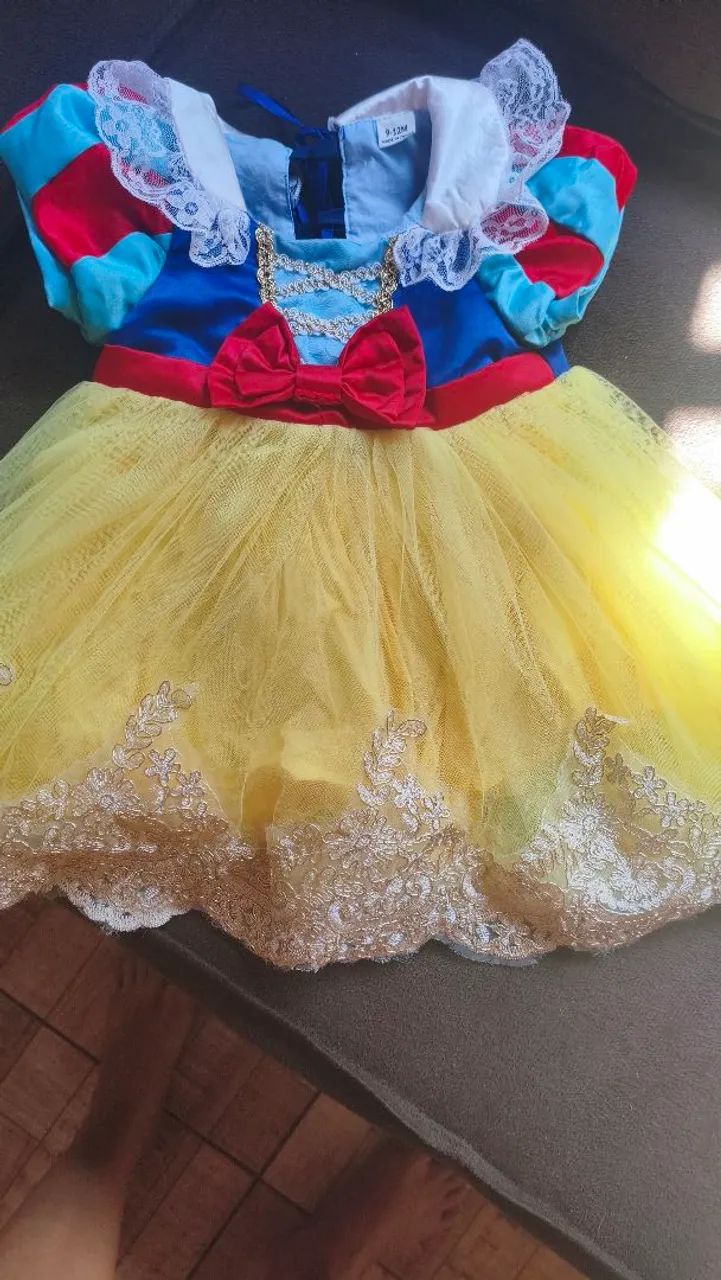 Vestido de branca de neve 1 ano
