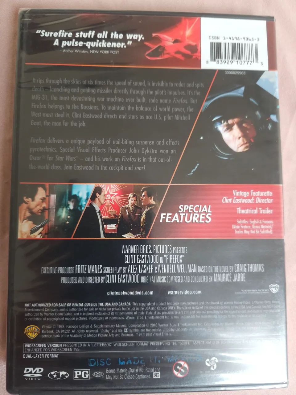 DVD Firefox Importado Lacrado (Clint Eastwood Collection