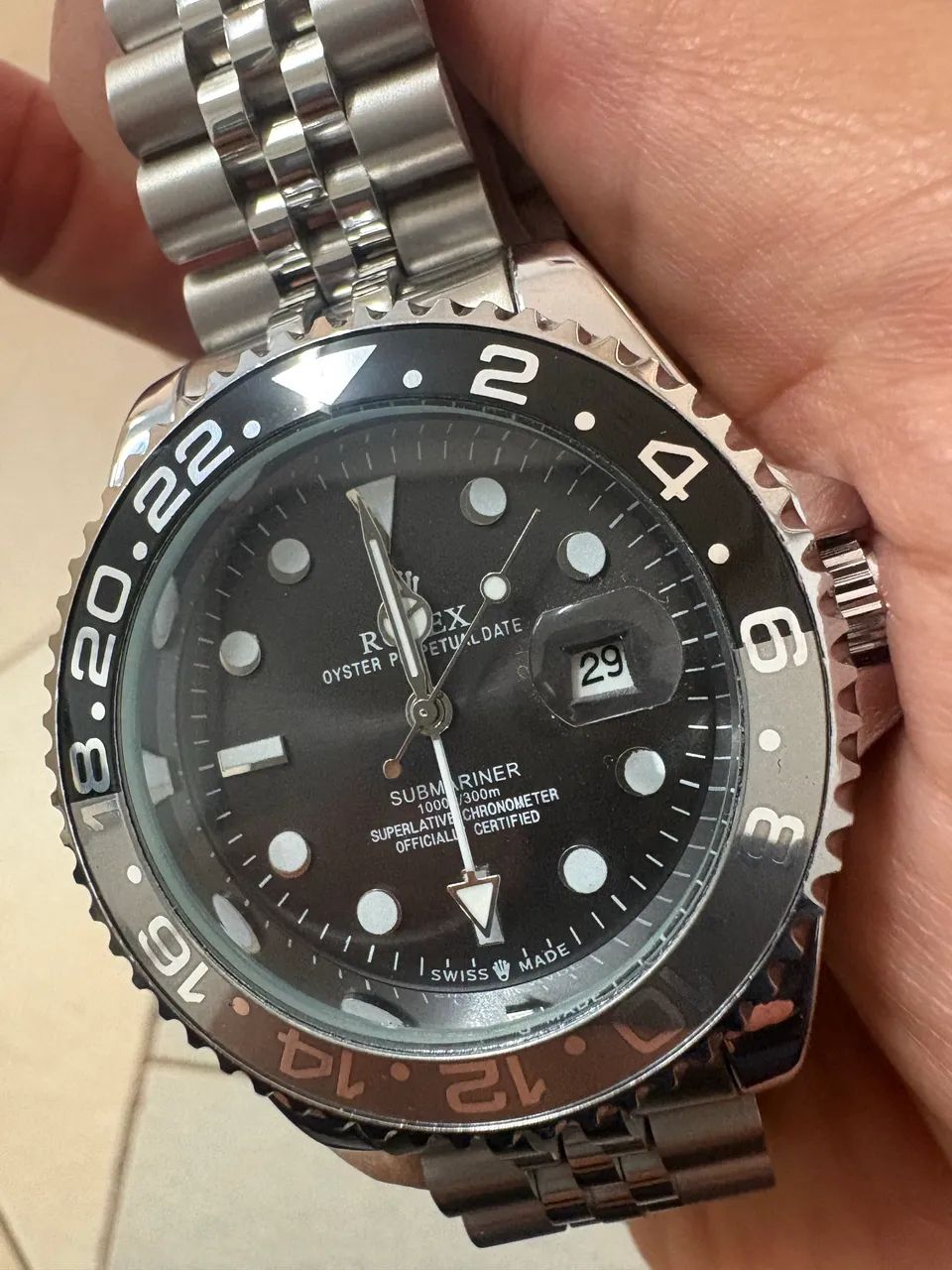 RELÓGIO ROLEX GMT MASTER II BATMAN BRUCE WAYNE - Foto 2