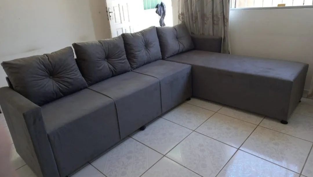 SOFÁ COM CHAISE GIGANTE! Conforto garantido! - Foto 5