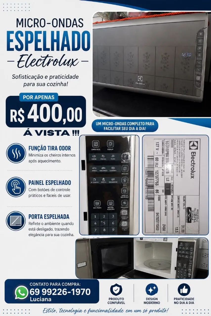 Micro-ondas seminovo  - Foto 3