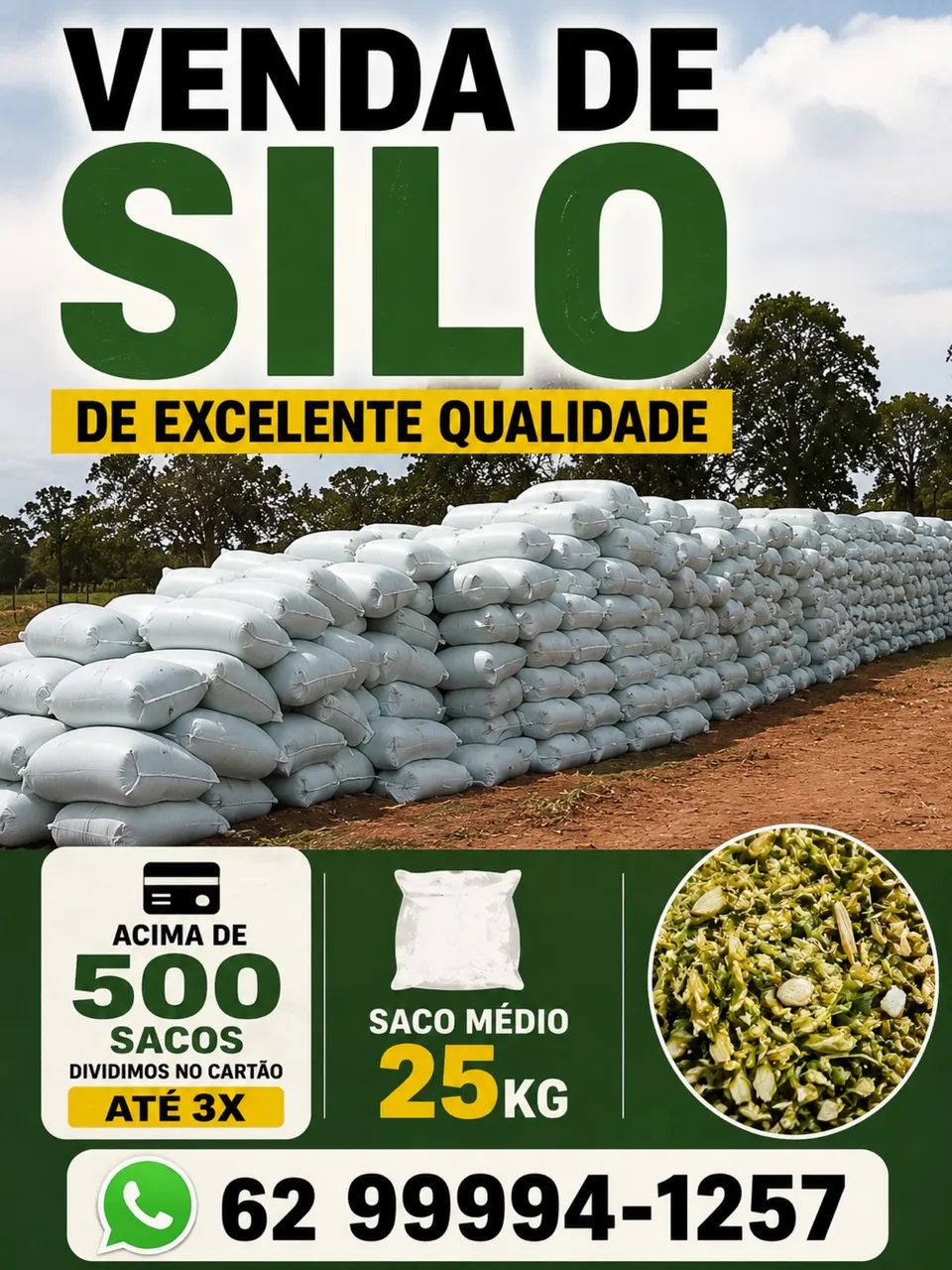 Venda de Silo com Milho