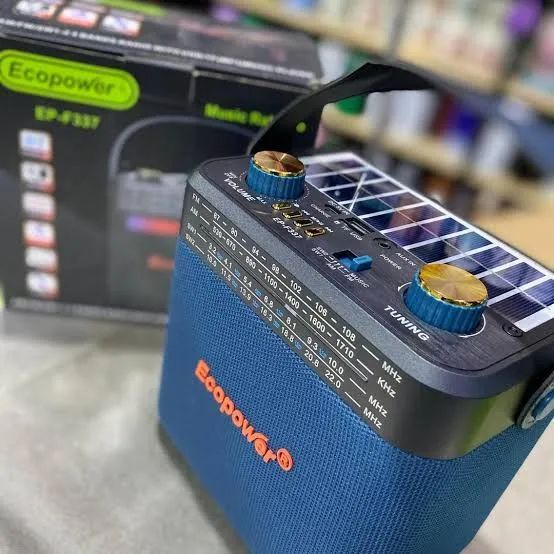 Rádio ecopower painel solar Bluetooth  - Foto 2