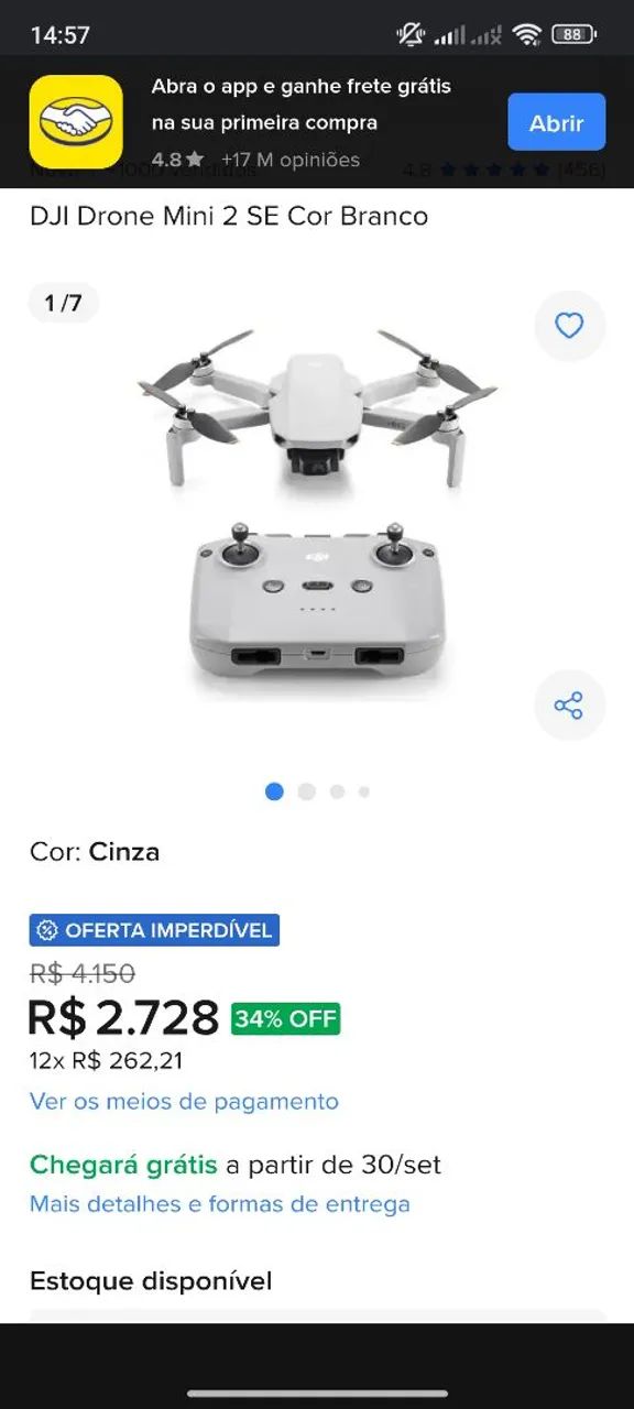 DRONE DJI MINI 2 completo. 