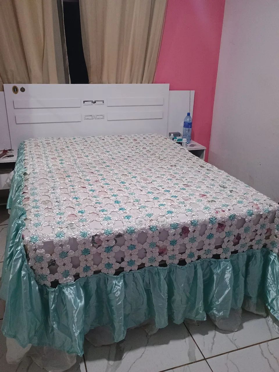 Vende colcha de fuxico em cetim  - Foto 3