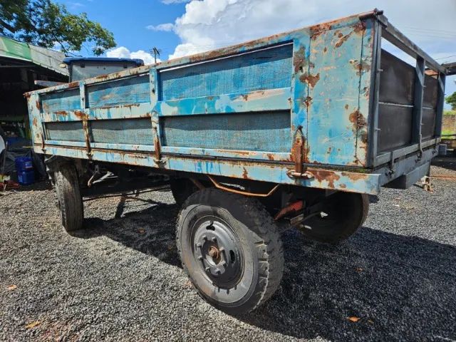 Carreta de madeira com chassi de caminhão - Foto 3