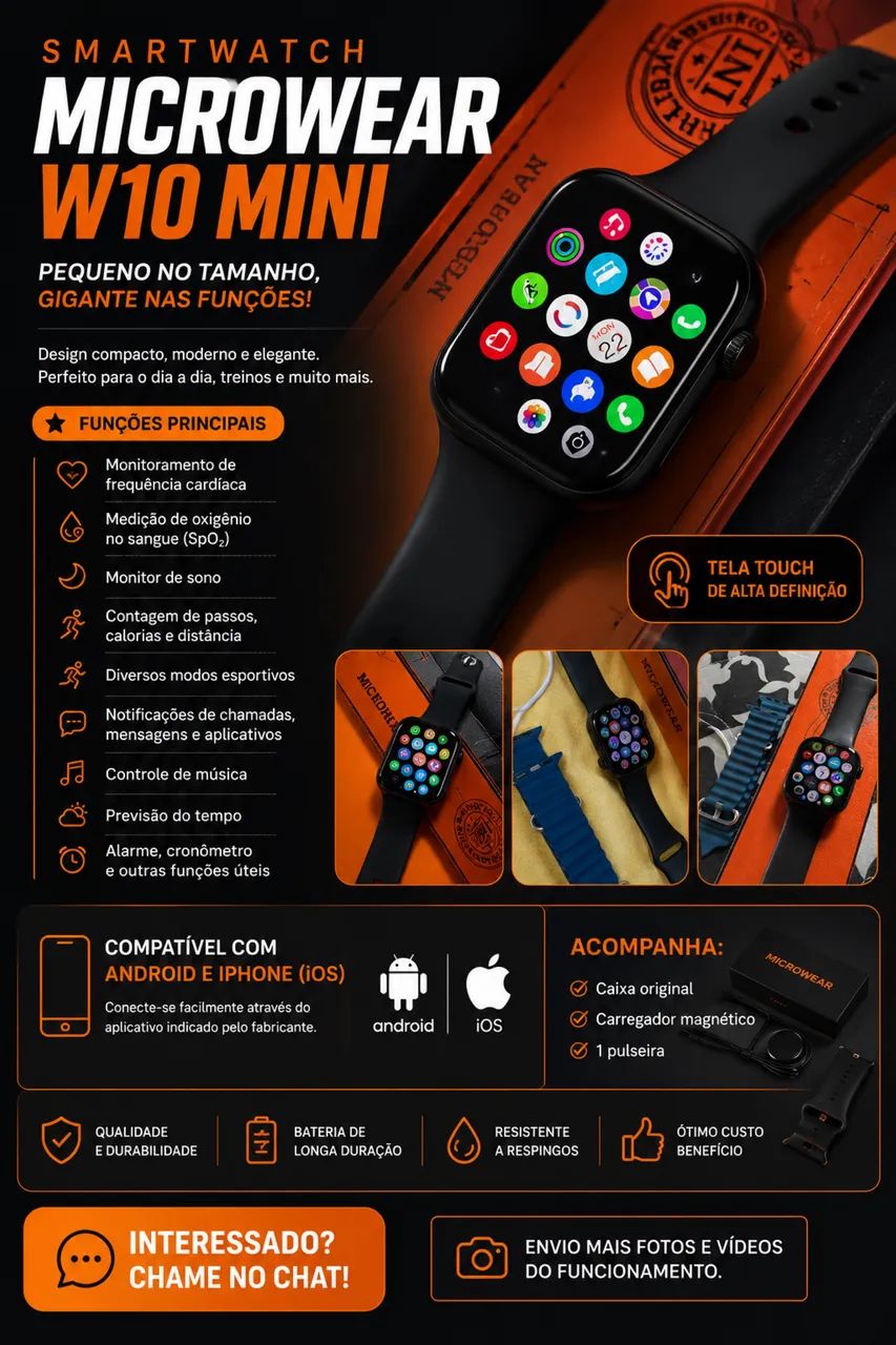 W10 mini smartwatch - Foto 2