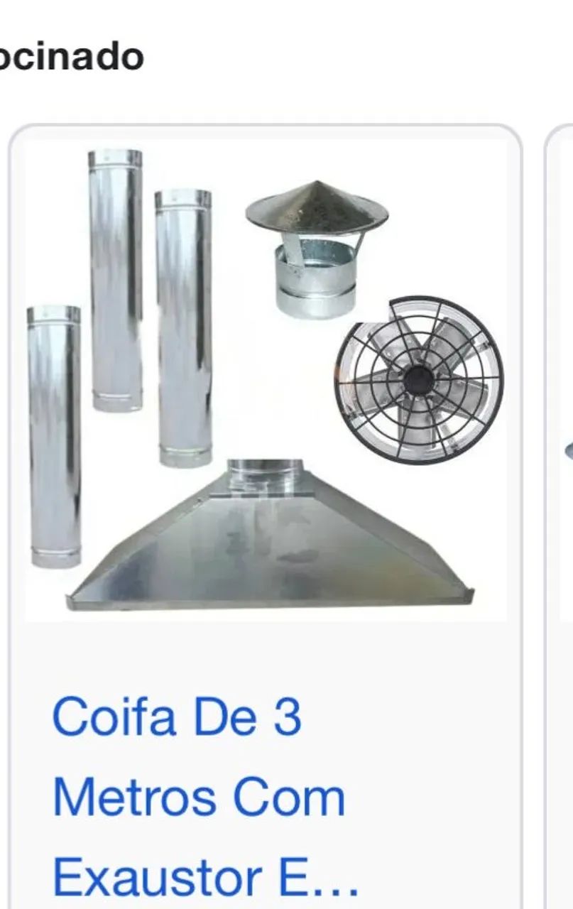 Vende-se coifa com exaustor completa  - Foto 2