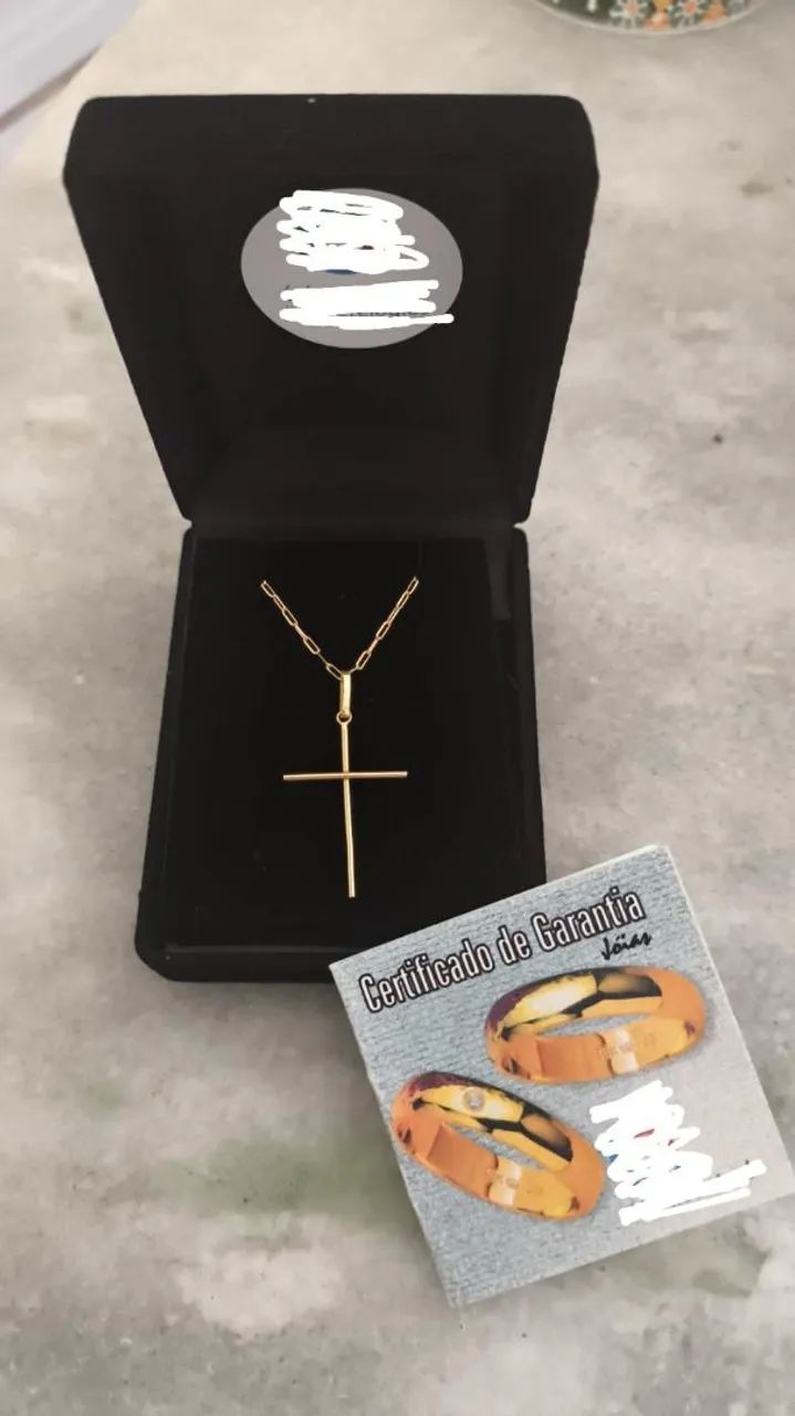 Corrente Ouro 18K | 60cm + 2,5cm pinjente | 2,7g
