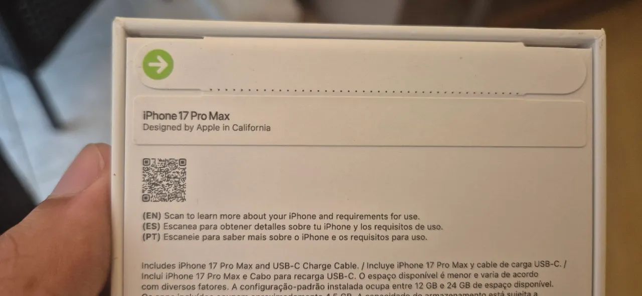*ACEITO TROCA* iPhone 17 Pro Max 256g (LACRADO) - Foto 3