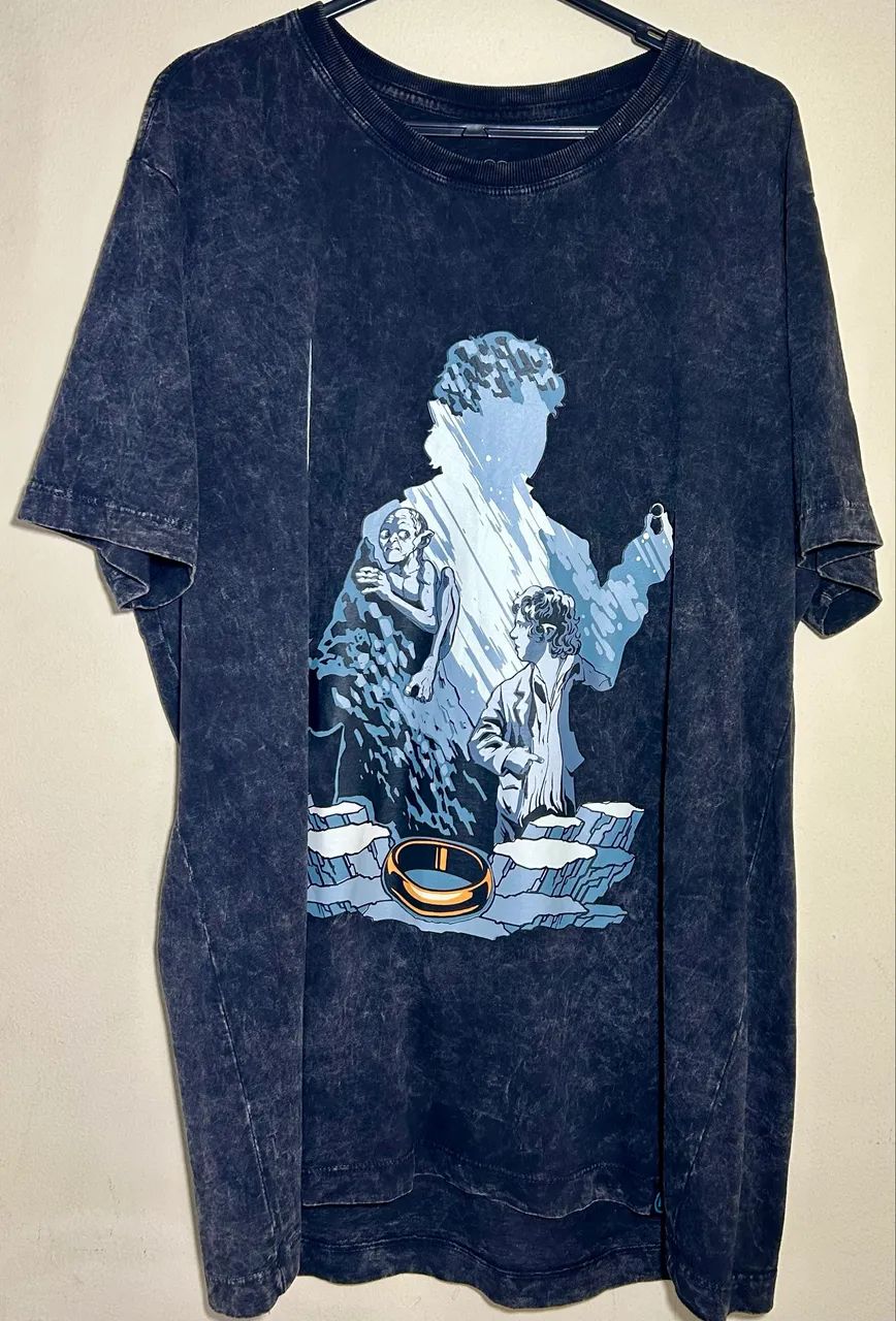 03 camisas temáticas O Hobbit é Senhor dos Anéis da Nerdstore - Usadas em Bom Estado - Foto 2
