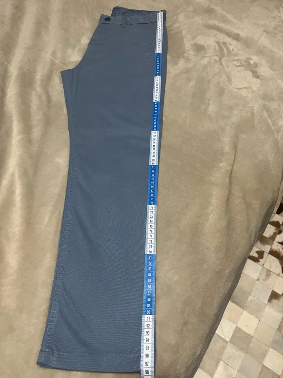Calça Zara sarja azul 38