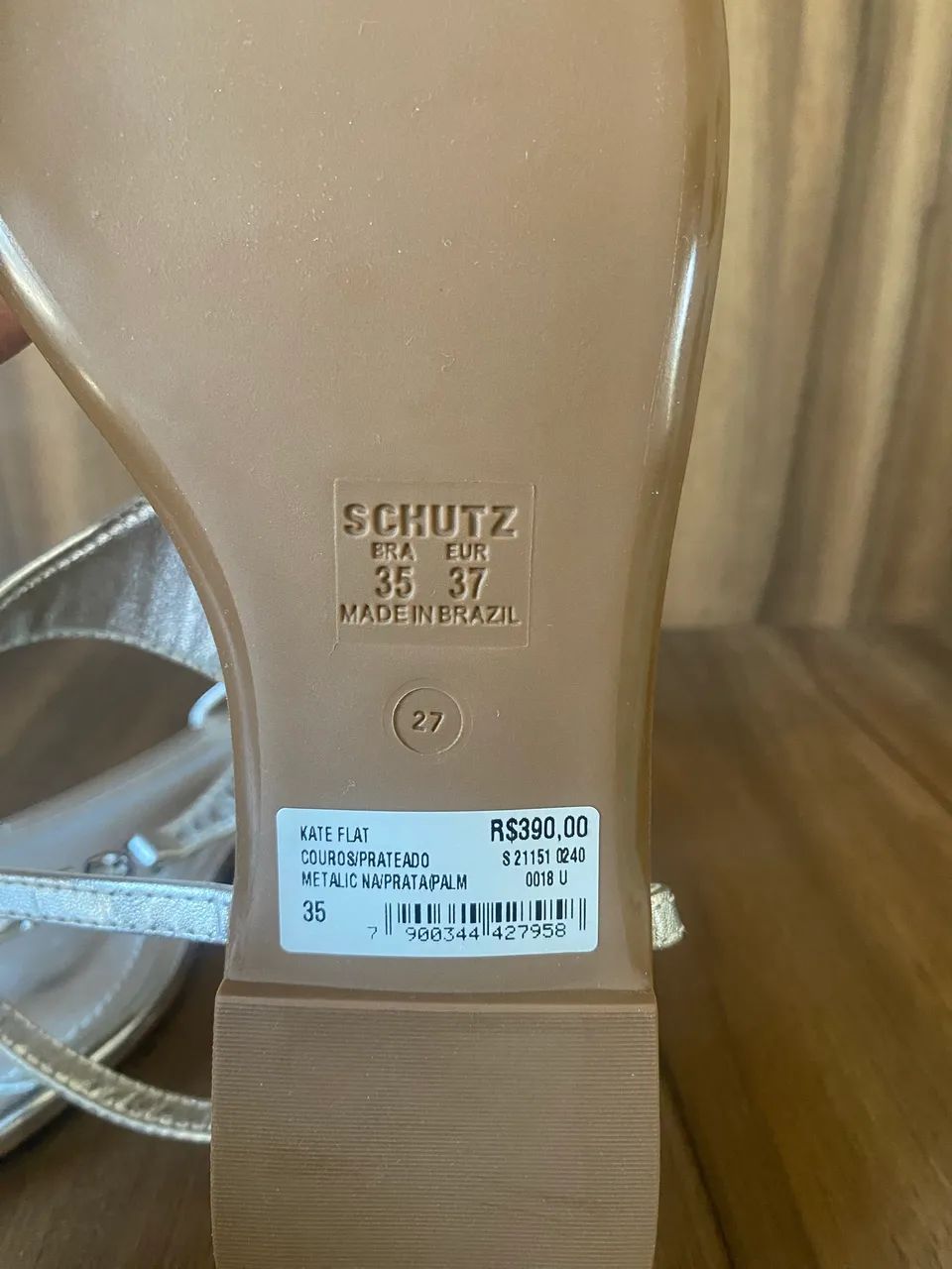 Sandália prata Schutz  - Foto 3