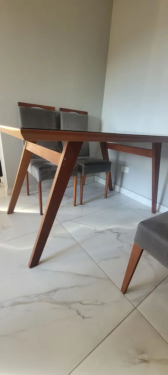 Mesa de Jantar Tampo de vidro - Foto 3