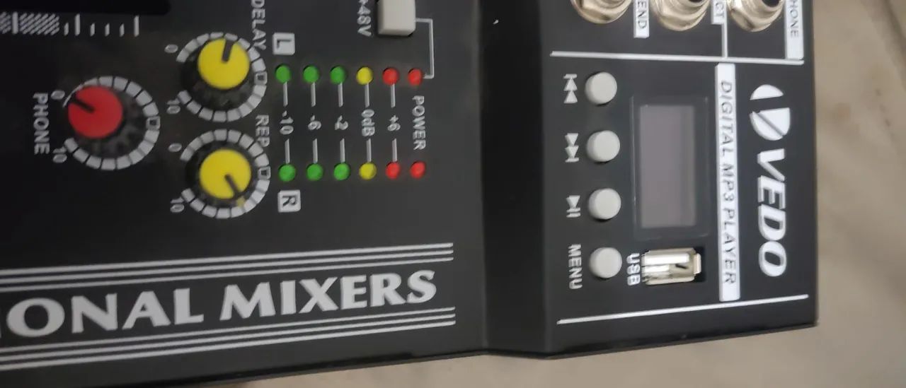 Mesa de som 8 canais bluetooth mp3 efeitos  - Foto 2