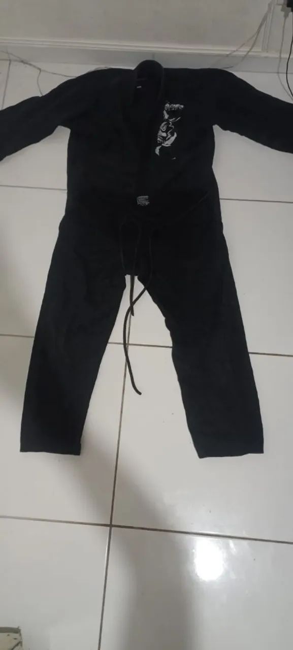 Kimono preto jiu-jitsu tamanho A2 - Foto 2