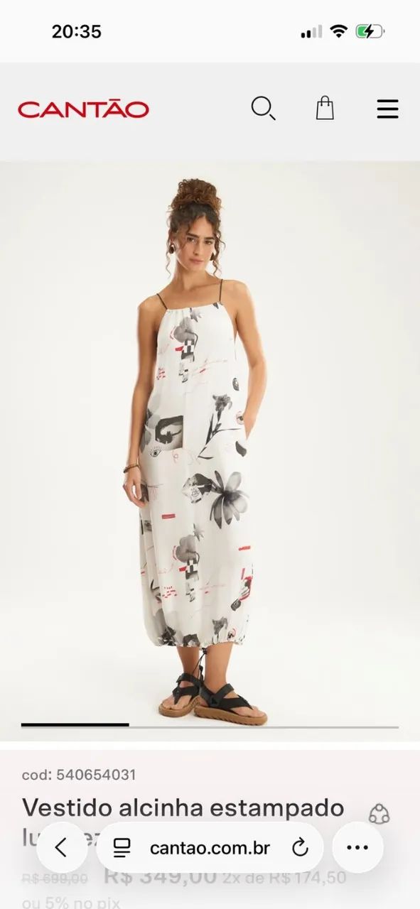 Vestido Cantão