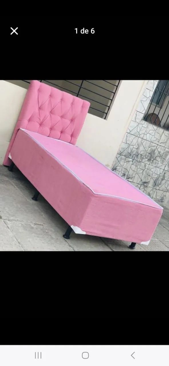 Cama box de solteiro +Cabeceira 