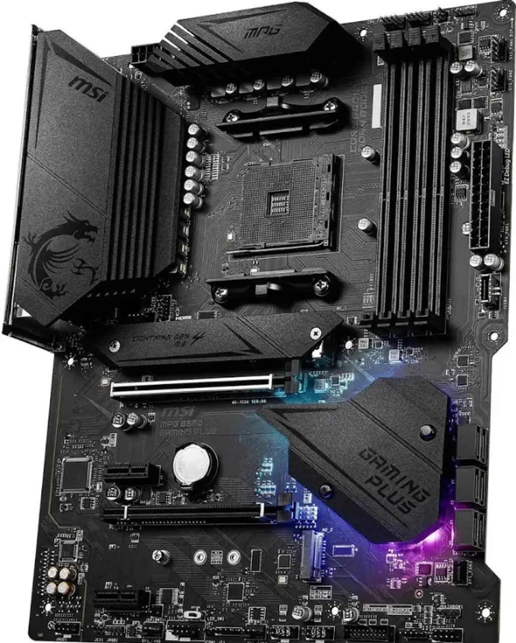 Placa-mãe AMD MSI B550 Gaming Plus nova. - Foto 2