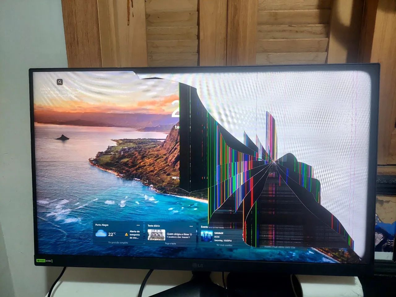 Monitor gamer LG 24 polegadas para retirada de peças 