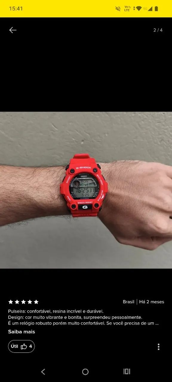 Relógio gshok vermelho  - Foto 5