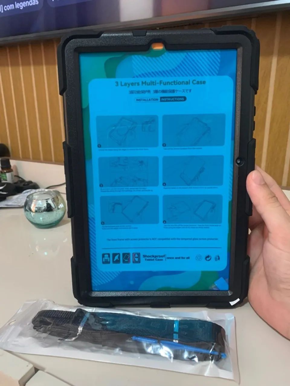 Capa Samsung  Tab S6 Lite3em1 Shockproff a Prova De Queda Para Galaxy Tab S6 Lite 10.4 Pol - Foto 4