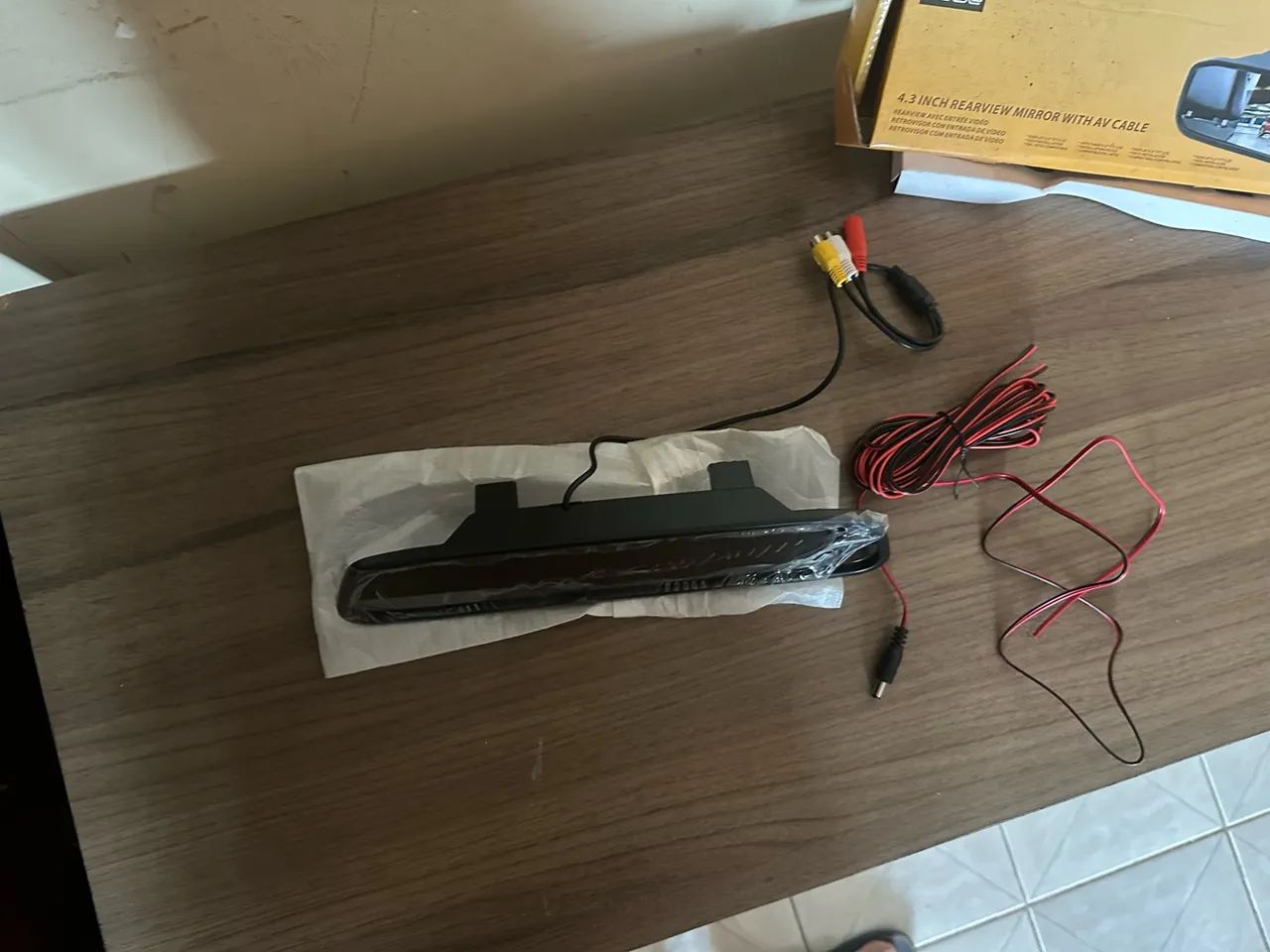 Kit Retrovisor Tela LCD 4,3 Polegadas - Foto 3
