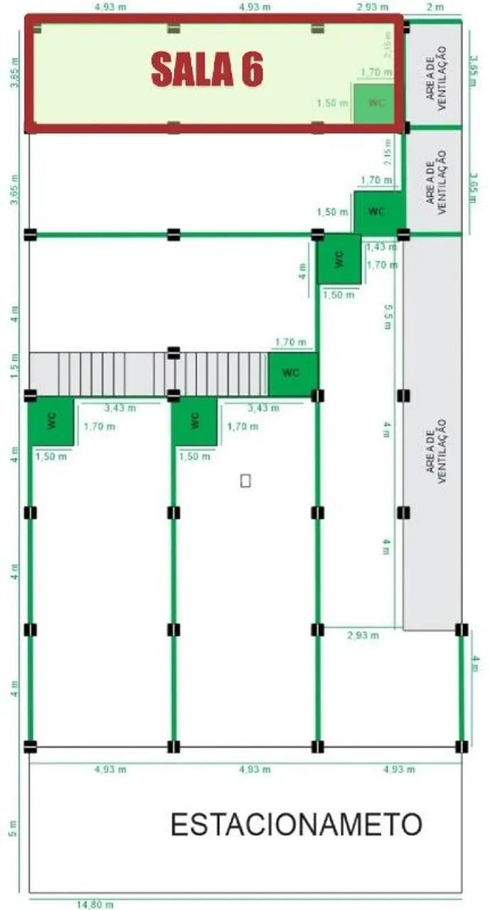 Oportunidade Comercial Imperdível na Coroa do Meio sala comercial 43,8,50m2 - Foto 5