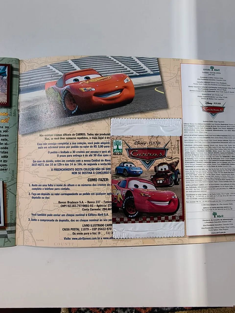 Álbum de figurinhas Carros  - Foto 4