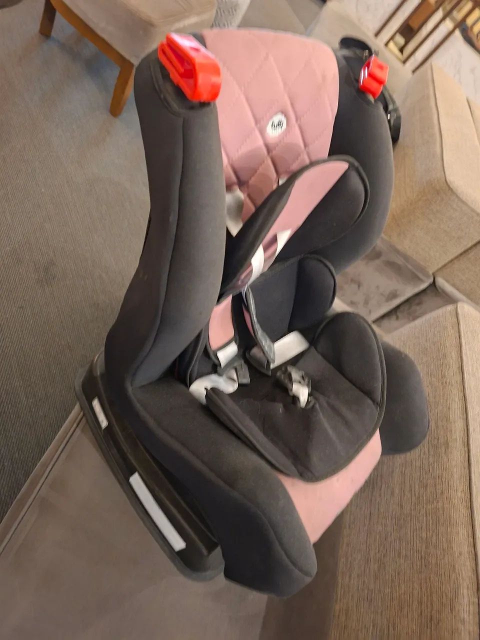 Poltrona Infantil para Carro Atlantis Rosa Tutti Baby - Foto 6