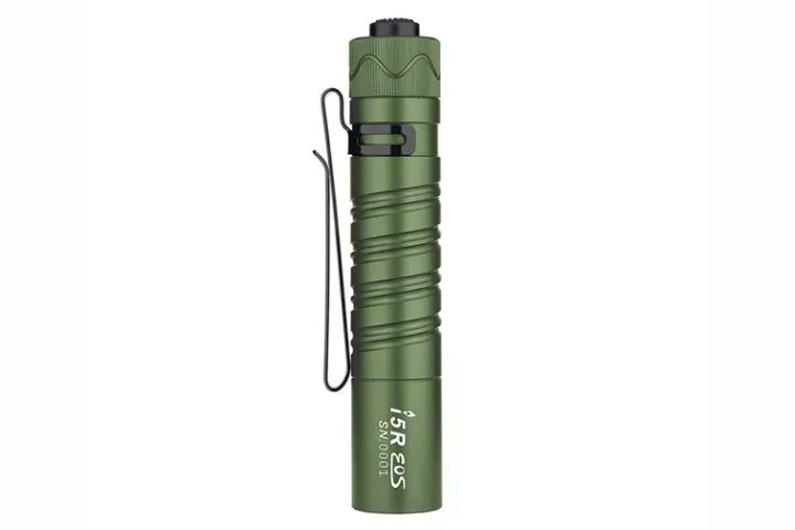 anterna LED recarregável Olight Limited Edition i5R EOS EDC, verde oliva, 350 lúmens - Foto 2