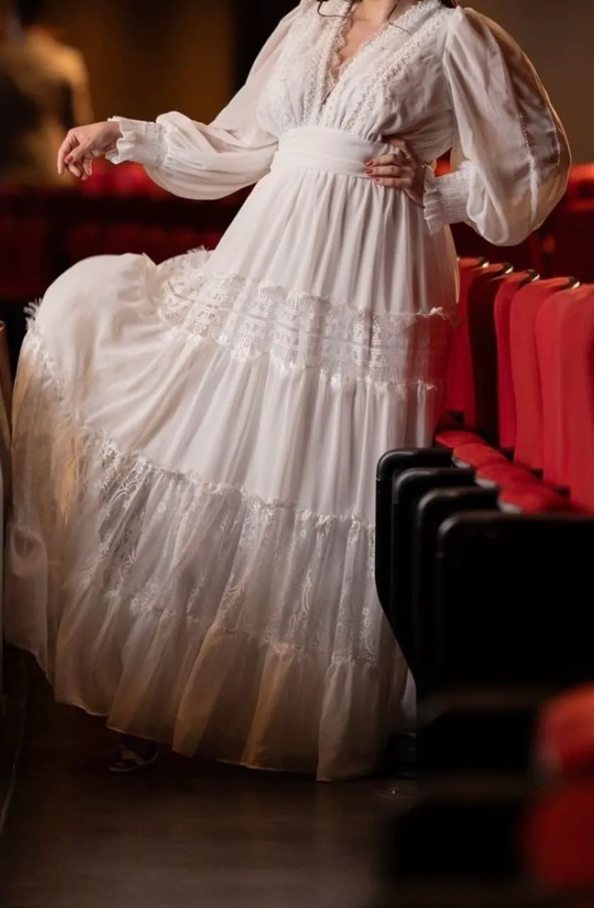 Vestido Branco Longo  - Foto 3