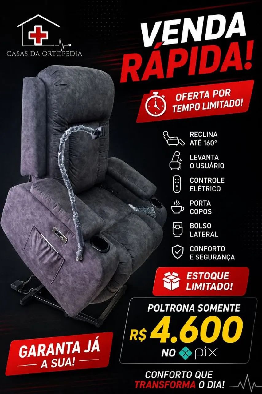 Poltrona **PROMOÇÃO PAGAMENTO PIX**