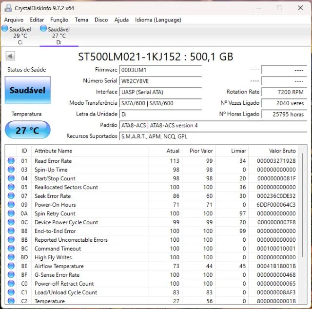 Kit 7 HDs 500GB Notebook - Seagate - Foto 3