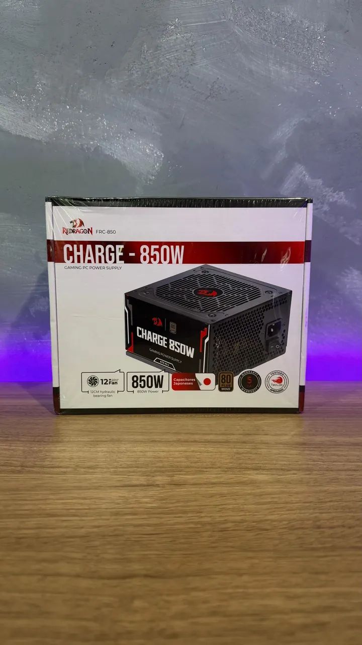 Fonte Redragon 850W 80 Plus Bronze