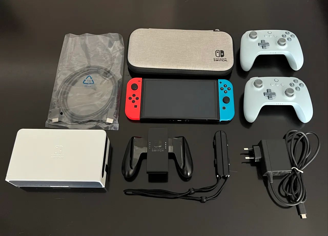 Nintendo Switch OLED + Cartão 256GB