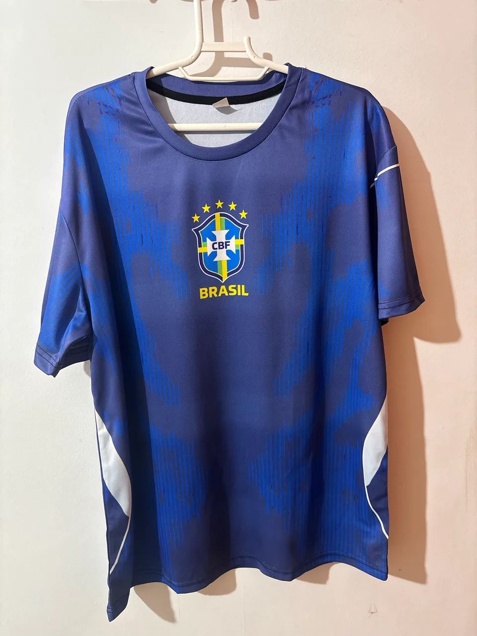 Camisa Brasil amarela e azul  - Foto 3
