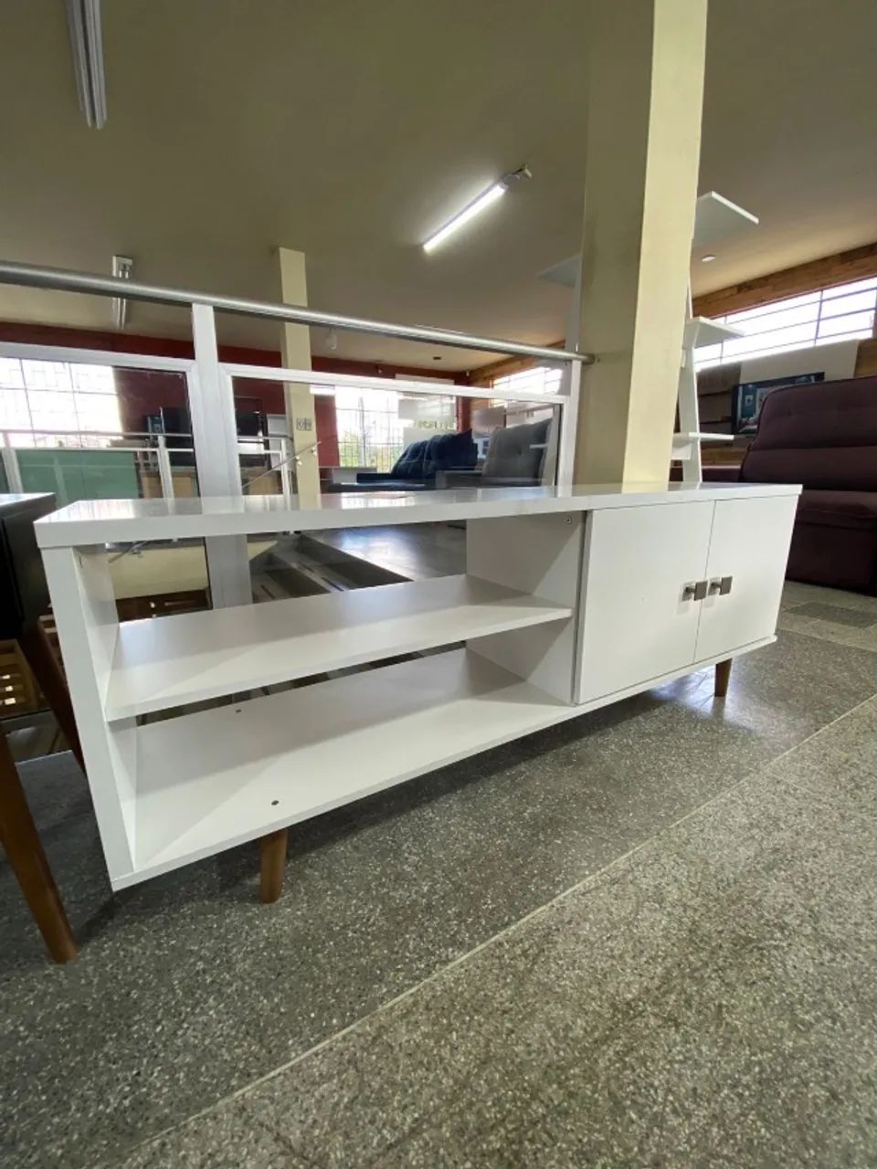 Rack Branco Novo para sala  - Foto 4