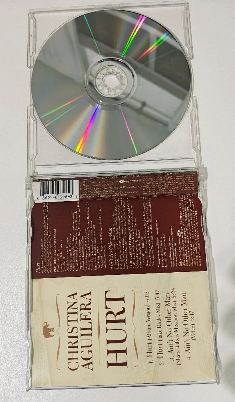 Christina Aguilera Hurt maxi single importado  - Foto 3