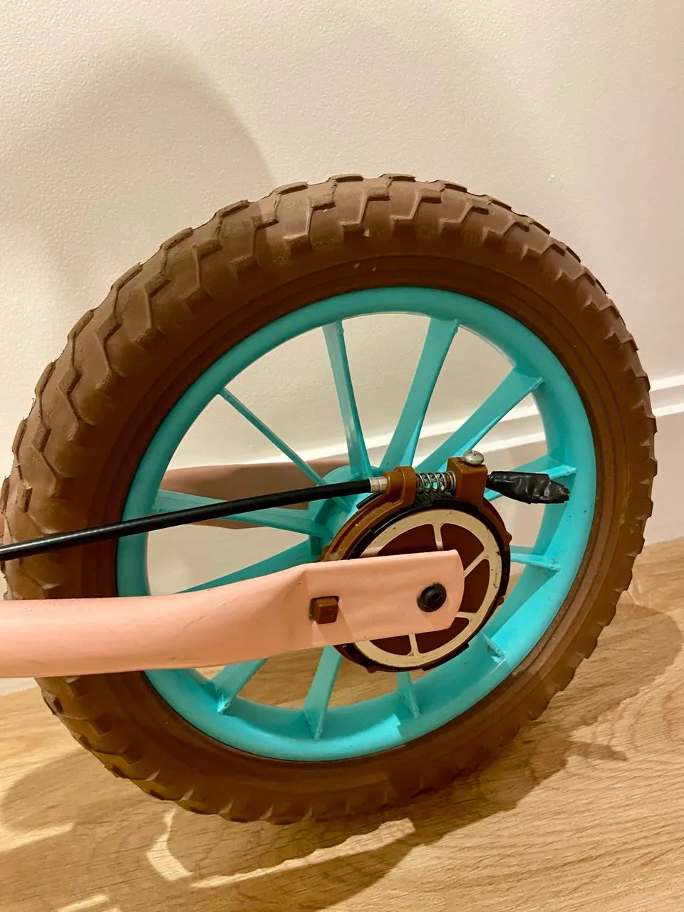 Bicicleta de equilíbrio Nathor Love Rosa - Foto 4