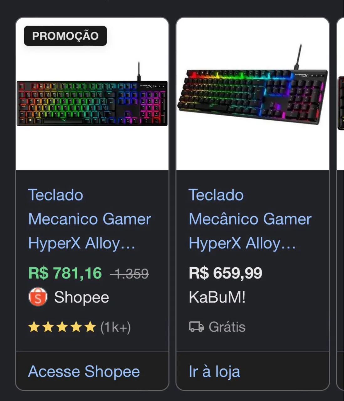 Teclado Hyperx Alloy Origins  - Foto 3