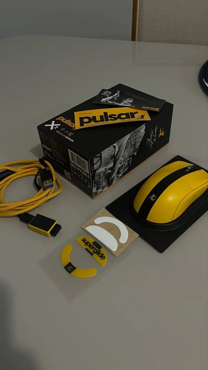 Mouse Pulsar X2 wireless Bruce Lee edition + mousepad - Foto 4