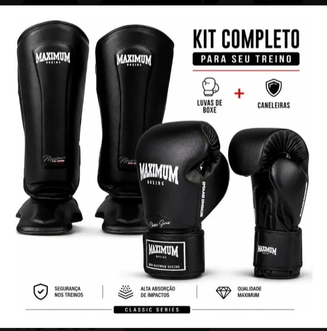 Kit Muay thai Luvas e Caneleiras  - Foto 4