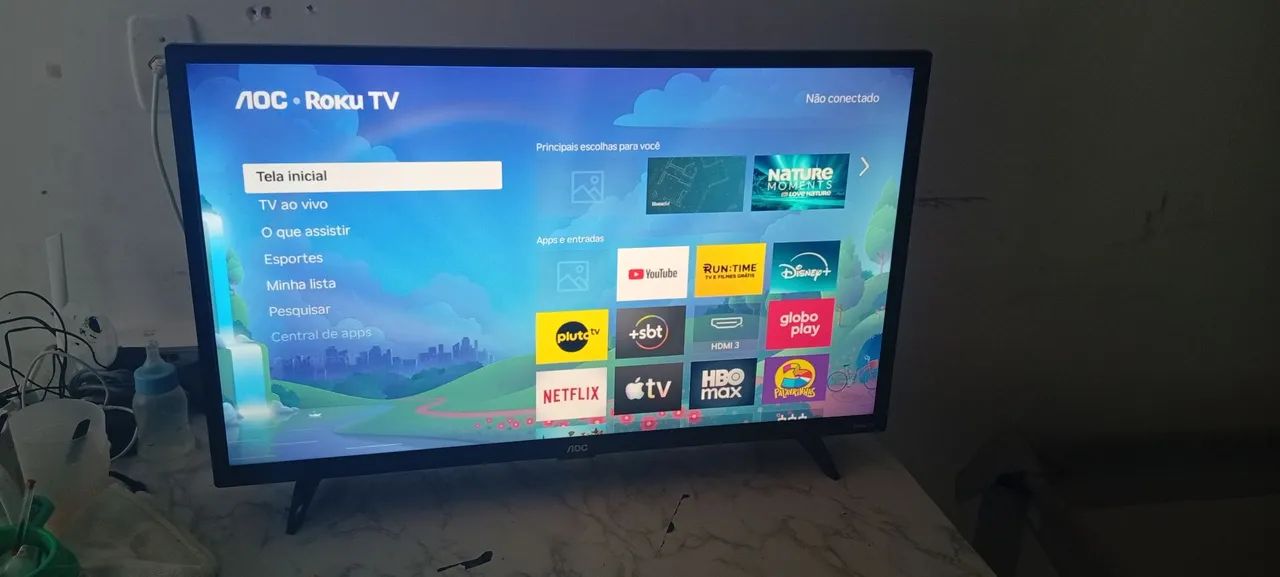 Tv 32 polegadas AOC Roku tv