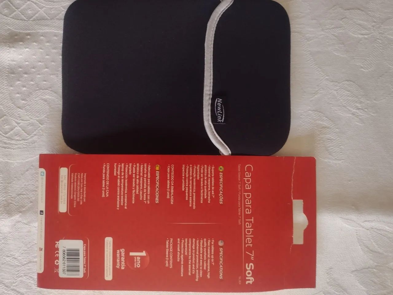 Capa para Tablet 7 soft feito em neoprene lavável com proteção isotérmica  - Foto 2